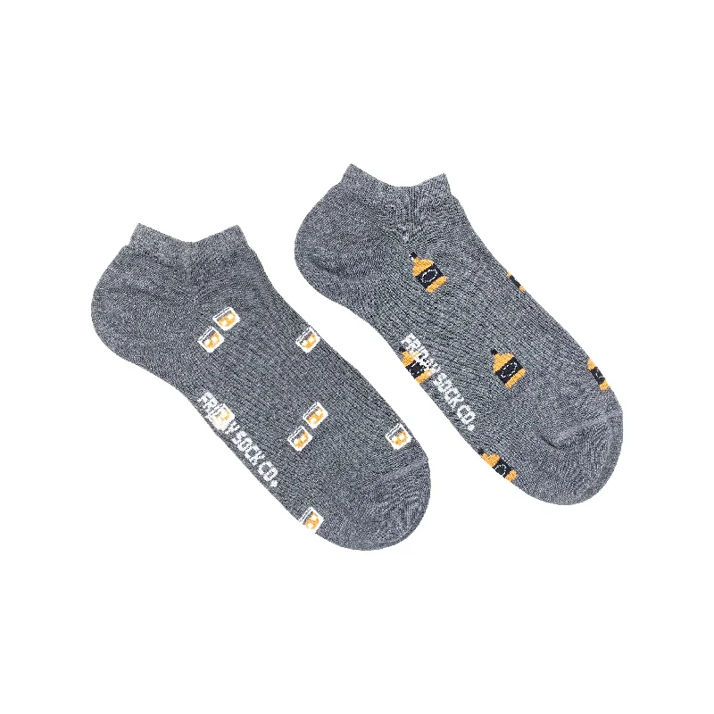 Weekend-Only Price Drops Men's Glass & Bottle Whiskey Ankle Socks