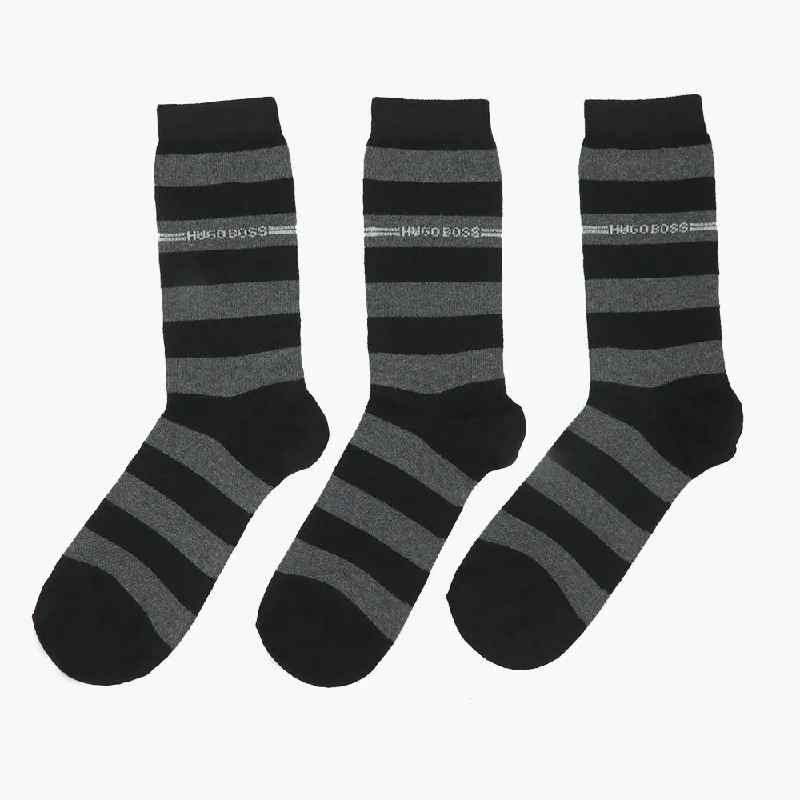 Clearance Sale Men's Lycra Sock Pack of 3 - Grey