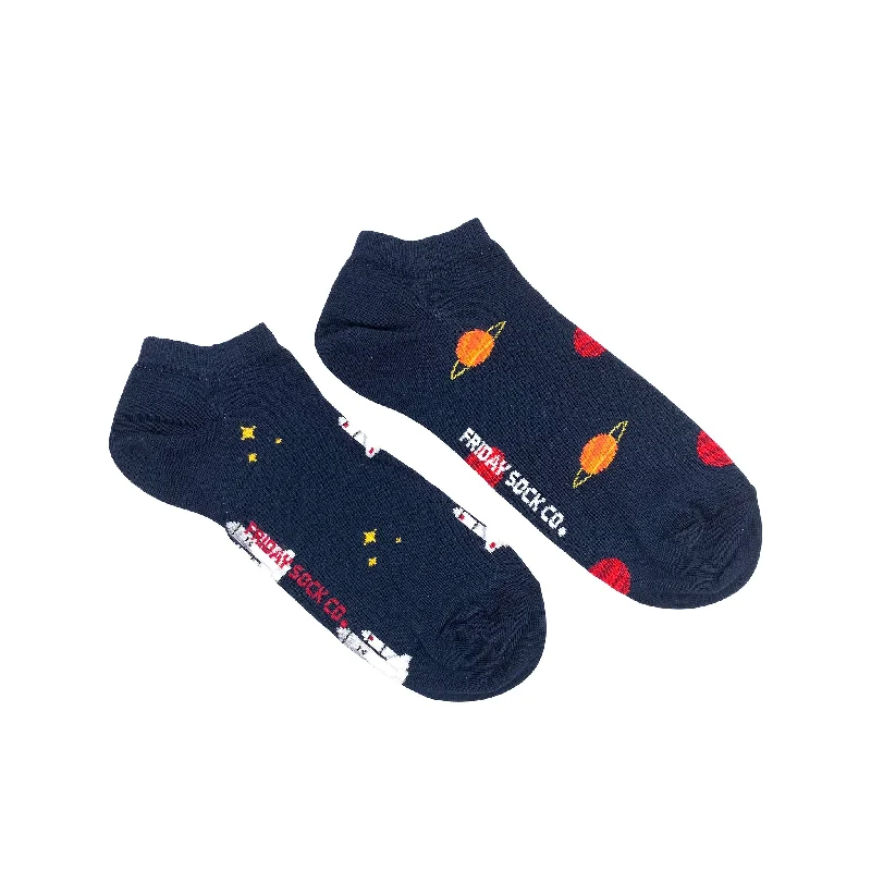 Unwind with Weekend Discounts Men's Planet & Space Shuttle Ankle Socks
