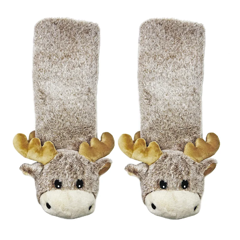 Massive Savings Moose Up Slipper Socks