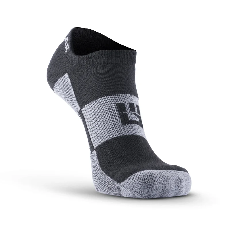 Weekend Specials to Enjoy No-Show Running Socks - Black/Gray (2 Pair Pack)