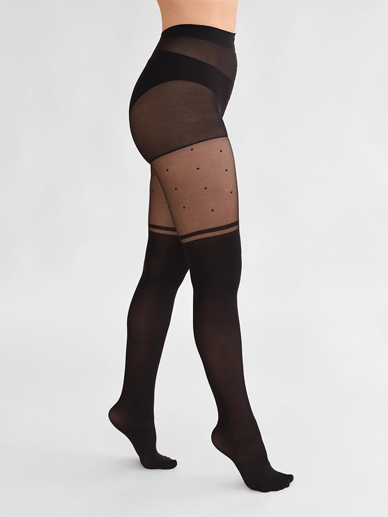 Hot Buy Stripe & Dot Over-the-Knee Tights