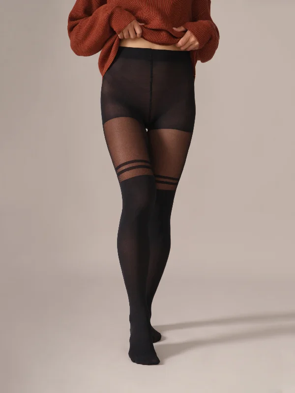 Today Only Double Stripe Over-the-Knee Tights