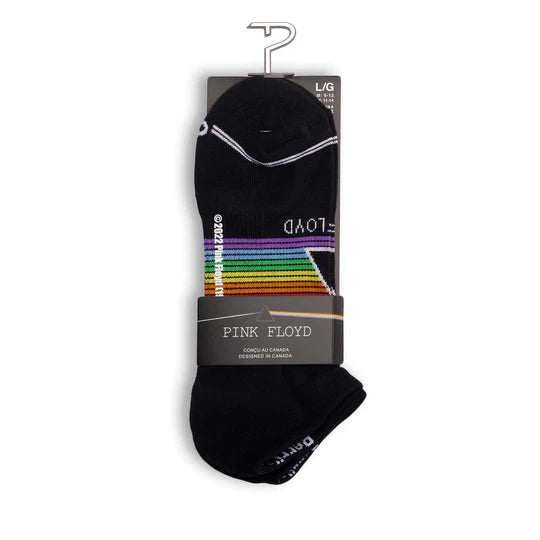 Year-End Clearance Perri's "PINK FLOYD DARK SIDE OF THE MOON" Polyester Liner Ankle Socks - Large Year-End Clearance Perri's "PINK FLOYD DARK SIDE OF THE MOON" Polyester Liner Ankle Socks - Large