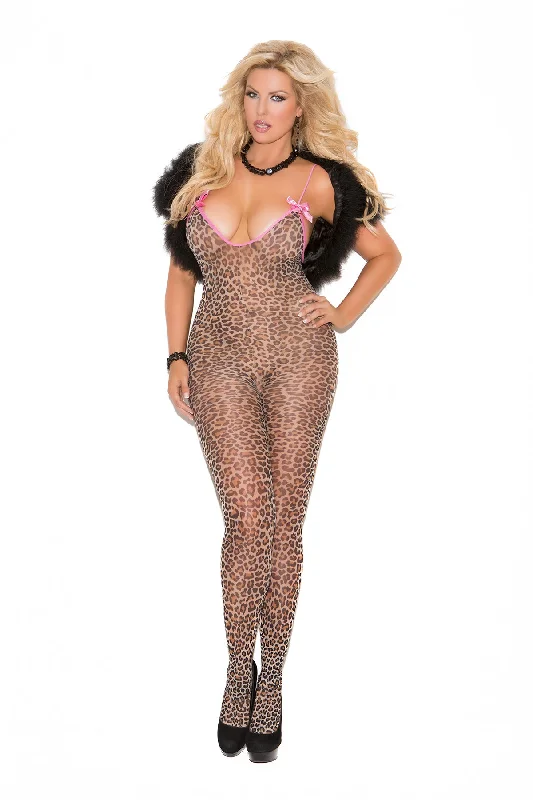 Weekend Offers That Shine Queen Leopard Mesh Bodystocking