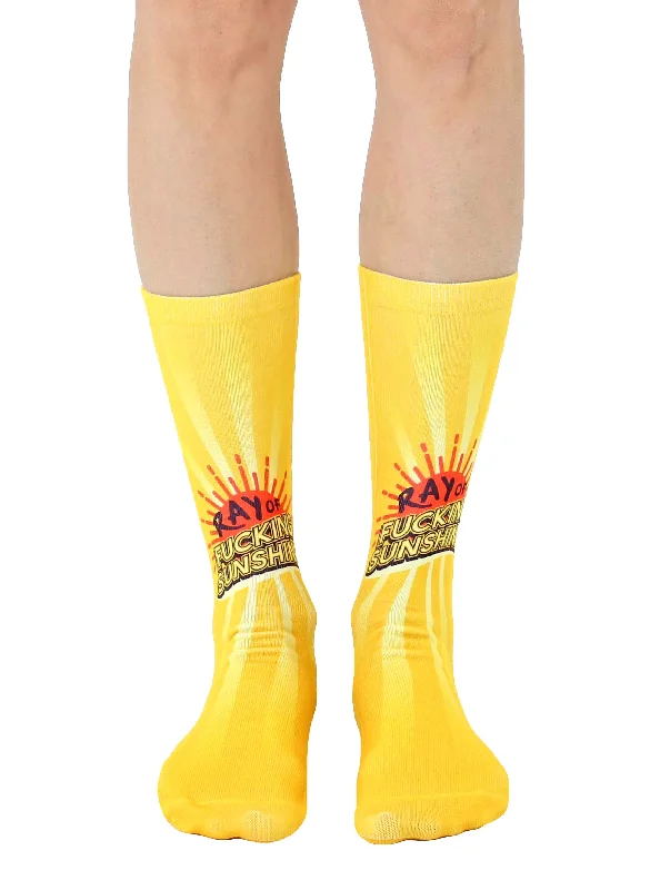 Online Deal Ray Of Sunshine Crew Socks