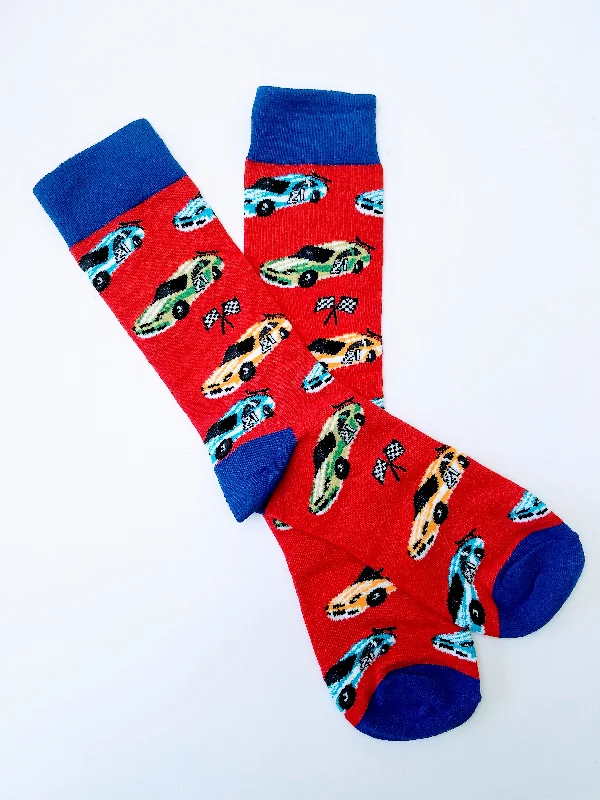 Year-End Deals Race Cars Crew Socks