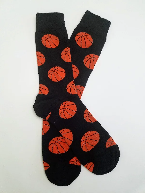 Epic Value Basketballs Black Crew Socks