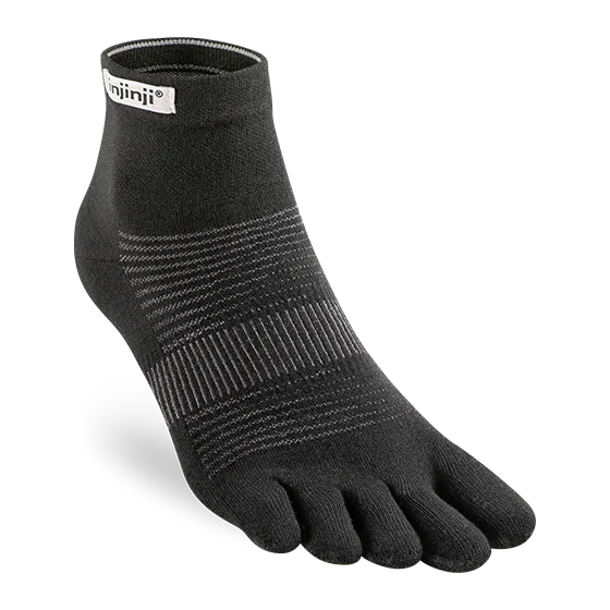 Flash Deal Run Lightweight CoolMax Mini Crew Ankle Socks - by Injinji
