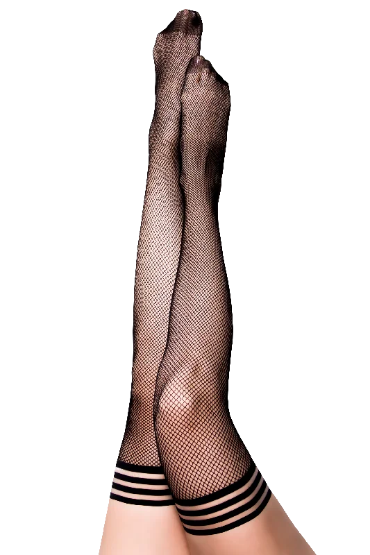 Online Deal Sam: Fall Hook, Line, & Sinker Fishnet Thigh Highs. Petite to Plus Size