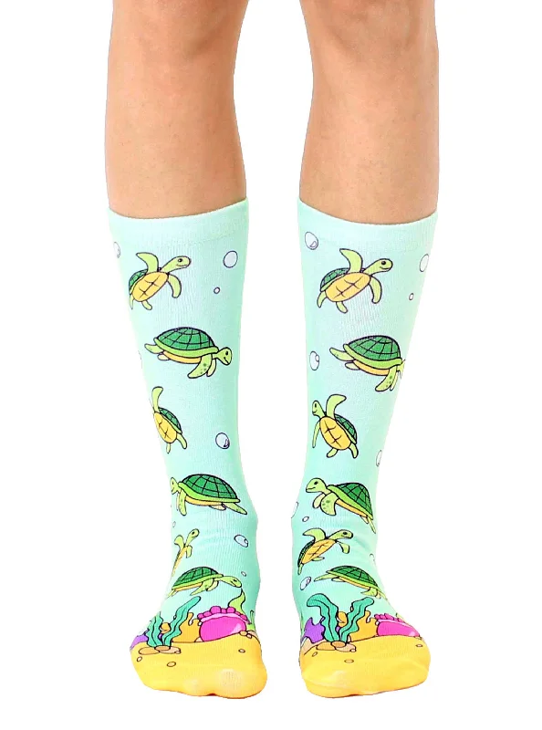 Stock Up Sea Turtle Crew Socks