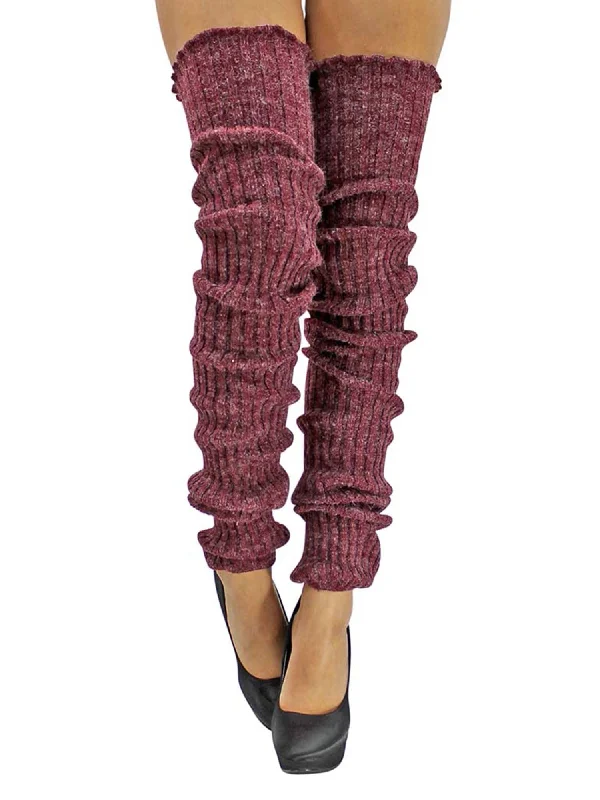 Shop the Weekend Away Slouchy Thigh High Knit Dance Leg Warmers