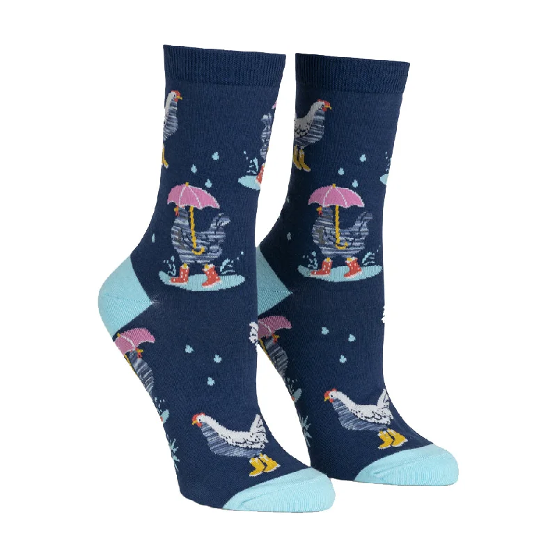 Value Deals Sock It To Me Women's Crew Socks - Chicken Little
