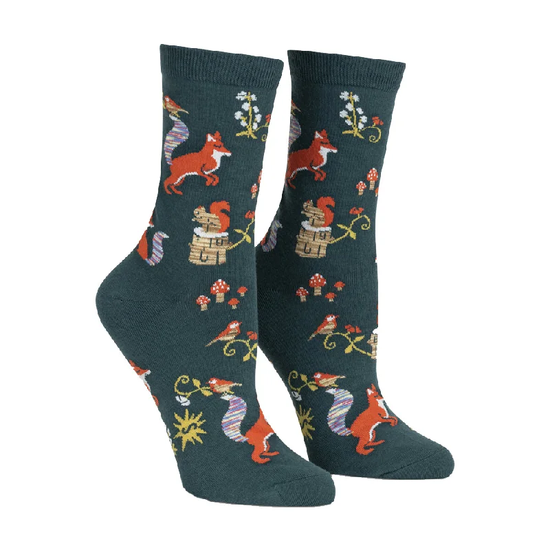Weekend Specials Just for You Sock It To Me Women's Crew Socks - Foxy, I Think I Love You Weekend Specials Just for You Sock It To Me Women's Crew Socks - Foxy, I Think I Love You