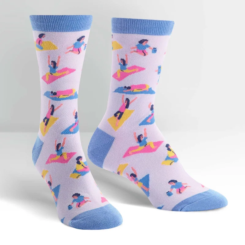 Overstock Clearance Sock It To Me Women's Crew Socks - Yoga