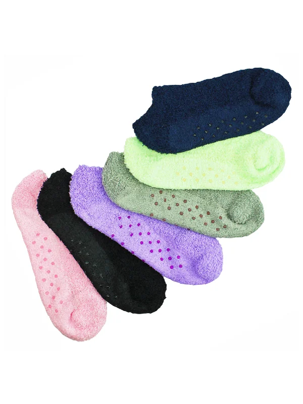 Shop Now Soft & Cozy Non-Slip 6-Pack Ankle Slipper Socks