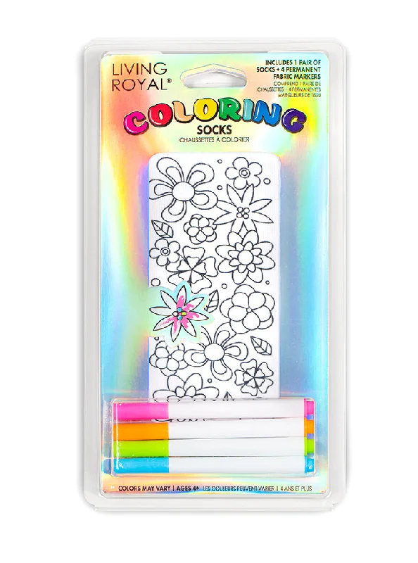 Savings Soar This Weekend Flower Party Coloring Socks