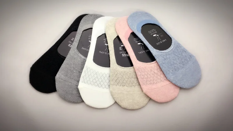 Weekend Savings Fiesta Summer Cool, 6 Pairs Cute Nonslip No Show Women Socks