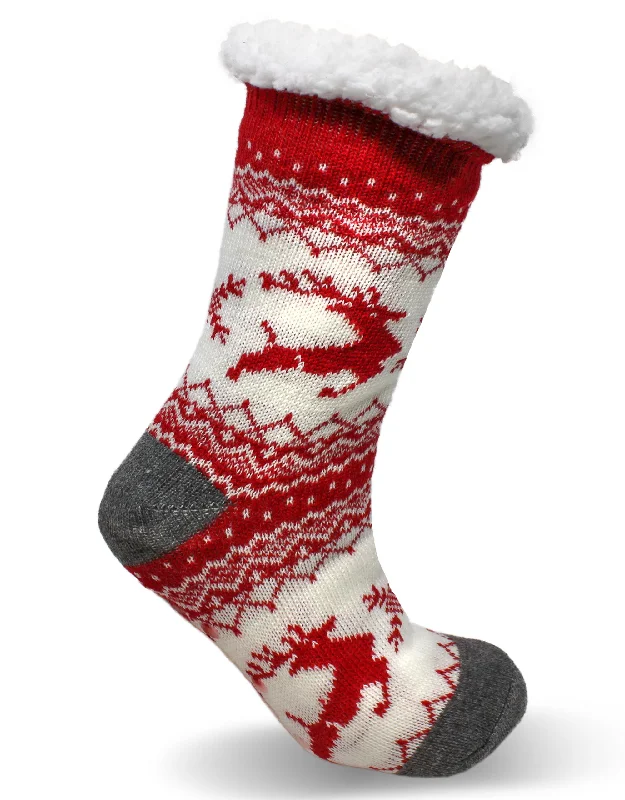 Weekend Offers That Dazzle Taylor Slipper Sock Red