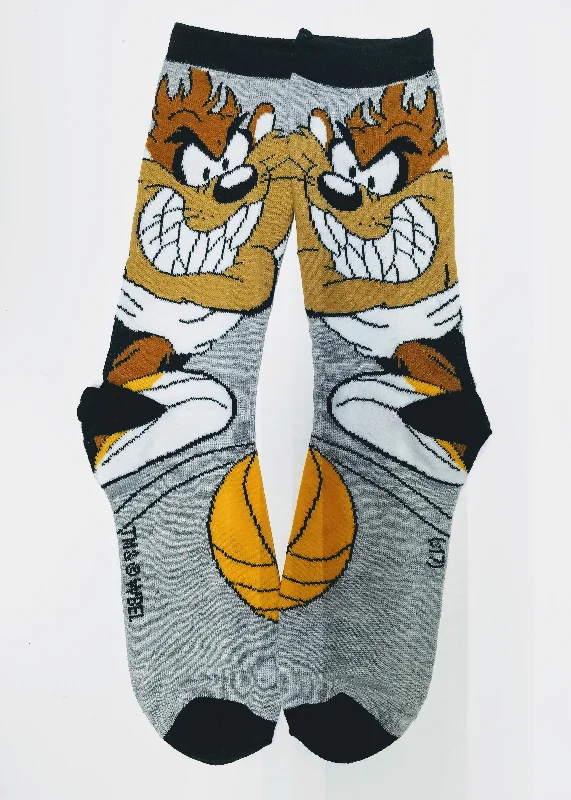 Extra Discount Taz Tasmanian Basketball Player Crew Socks