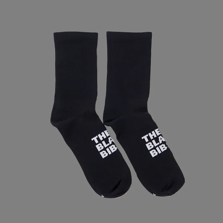 Hurry In The Black Bibs Socks - Black