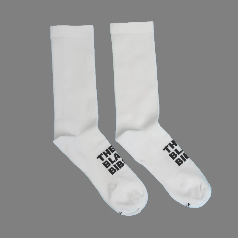 Flash Deal The Black Bibs Socks - White - Tall
