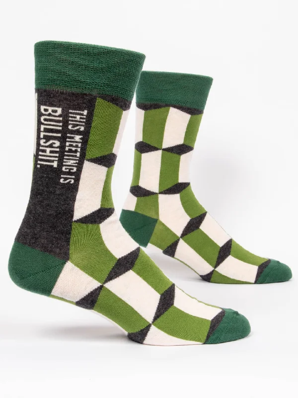 Weekend Bargains Just for You This Meeting Is Bullshit M-Crew Socks
