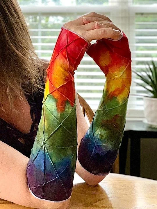 Weekend Discounts to Snag Tie Dye | Fingerless Glove Arm Warmers