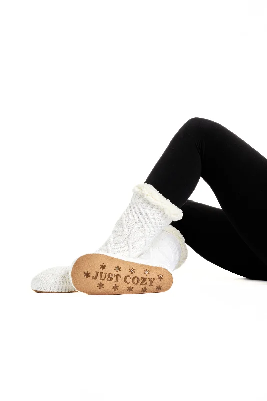 Buy Today White - Cozy Slipper Socks