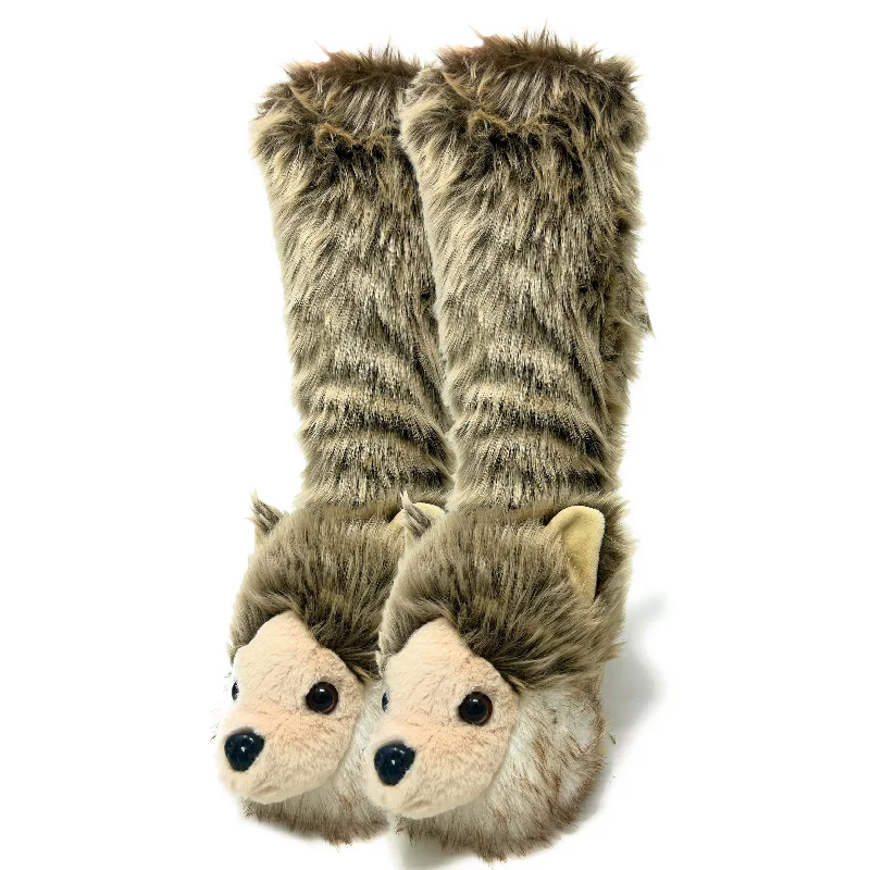 Huge Savings Wolf Pack Slipper Socks
