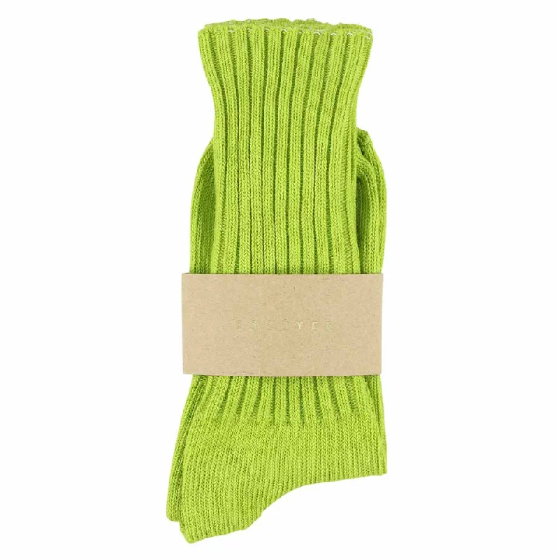 Half Price Women Crew Socks - Lime