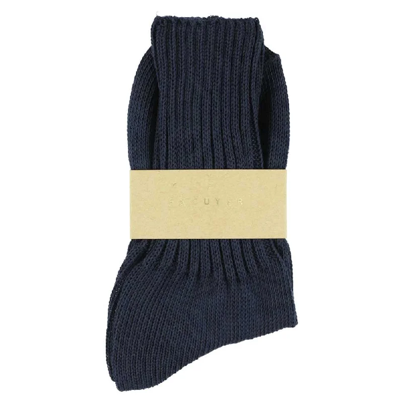 Year-End Sale Women Crew Socks - Navy