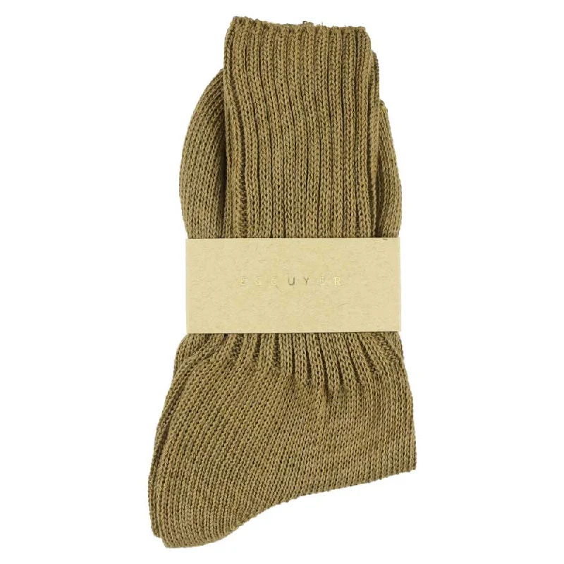 Unwind with Weekend Discounts Women Crew Socks - Olive