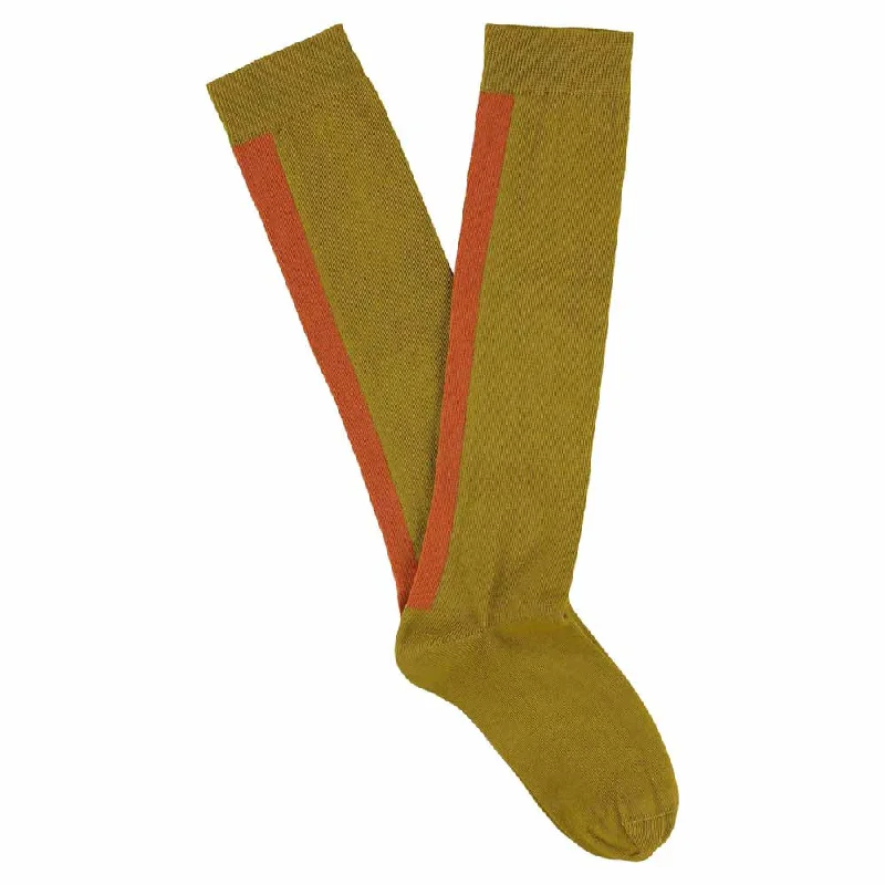 Weekend Discounts to Love Women Knee High Socks Bronze / Lion