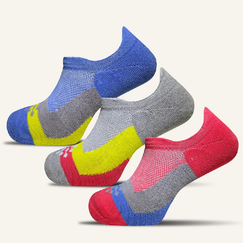 Weekend Deals to Make You Happy Women’s Colorful Elite Performance No Show Socks with Double Tab – 3 Pair Weekend Deals to Make You Happy Women’s Colorful Elite Performance No Show Socks with Double Tab – 3 Pair