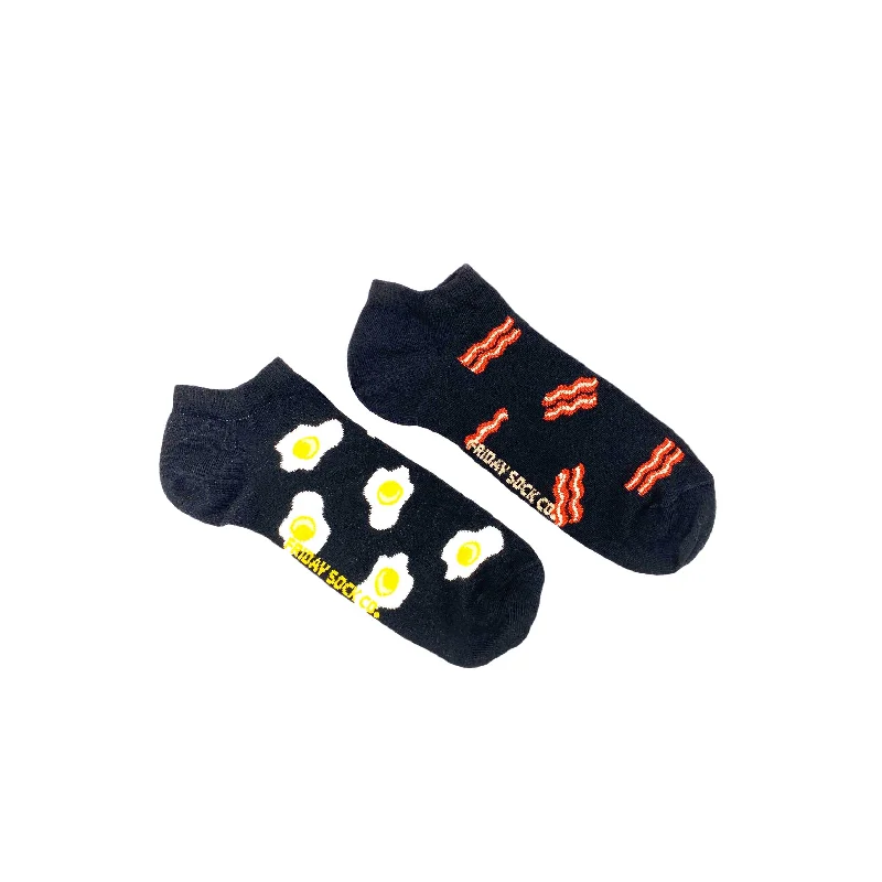Weekend Wonders Await! Women's Bacon & Egg Ankle Socks