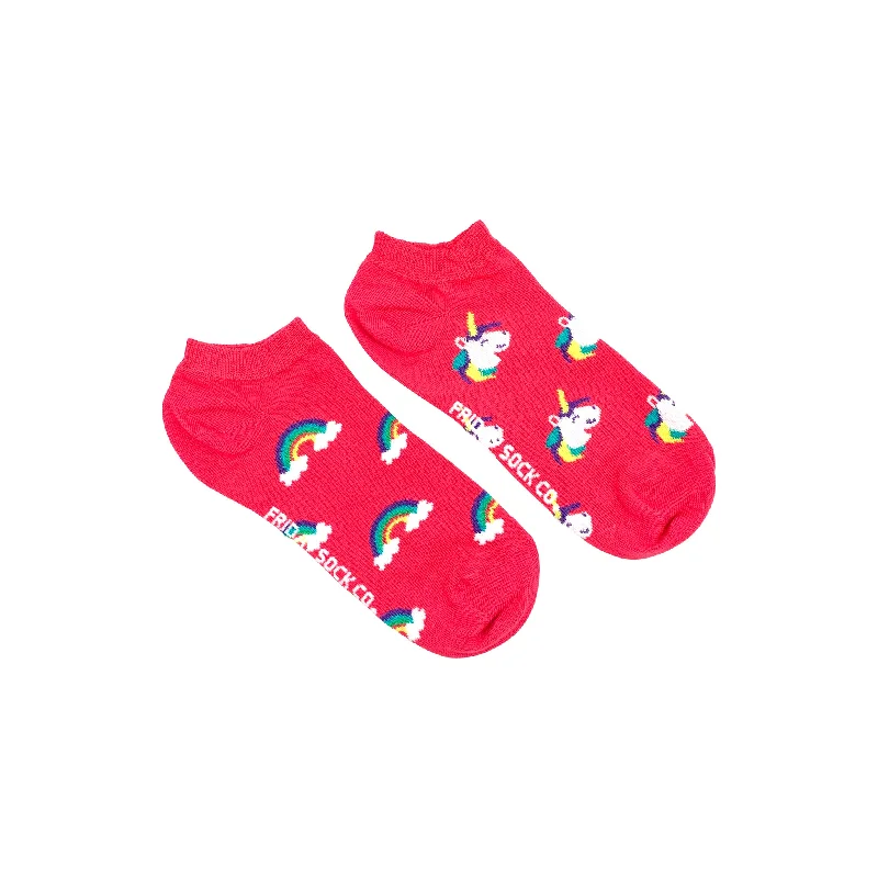 Weekend Savings Spree Women's Unicorn & Rainbow Ankle Socks